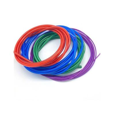 China Construction Factory Price Finely Processed Plastic Coated 316 PVC Steel Wire Rope For Cableway for sale