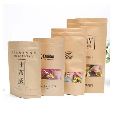 China Recycled Materials Make In Guangzhou Wholesale High Quality Brown Kraft Paper Bag For Food for sale