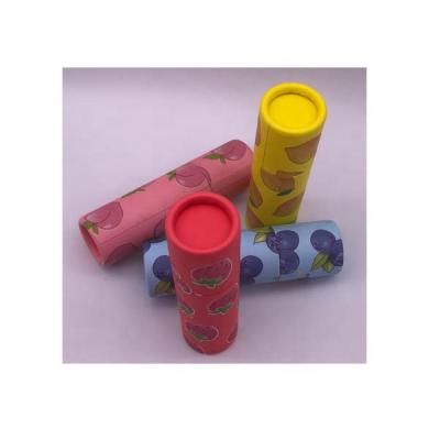 China Recyclable Make In Guangzhou High Quality Custom Lid Balm Paper Tube Package Lipstick Paper Tube Box for sale