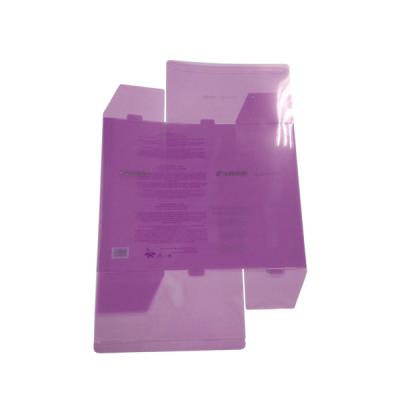 China Recycled Transparent Clear Materials PVC PET Plastic Packaging Box for sale