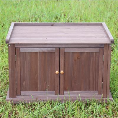 China 2 Viable Interior Wooden Cat House Doors with Planter for sale