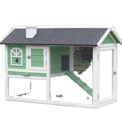 China China Flat Pack Sustainable Rabbit Hutch For Rabbit With Run Wooden Pet House Rabbit Cage for sale