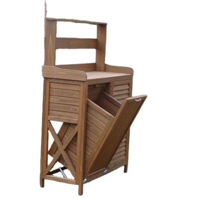 China Outdoor Wooden Garden Work Bench Potting Bench Table Furniture Work Bench Storage Shed for sale