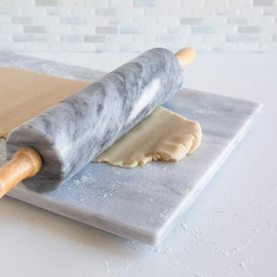 China Viable French Marble Pin With Stand Carrara Marble Kitchen Rolling Pin Marble Rolling Pin for sale