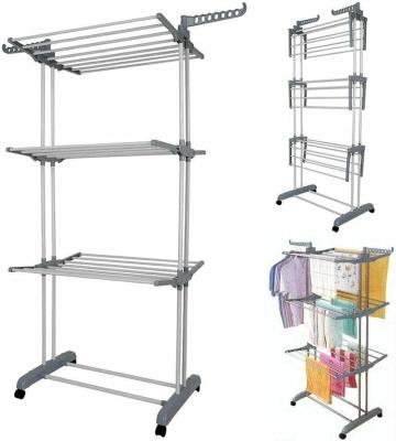 China Best Selling Traditional Multifunctional 3 Tier Laundry Racks For Cloth Space Clothing for sale