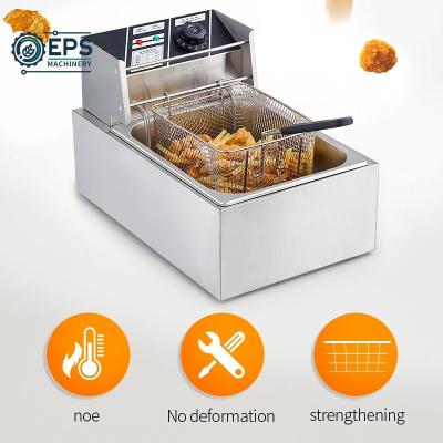 China Stainless Steel Snack Frying Machine for Chips Nuts and Snacks Package Gross Weight 20kg for sale