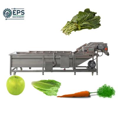 China 1500kg/H Capacity Customized Stainless Steel Fruit and Vegetable Bubble Washing Machine for sale