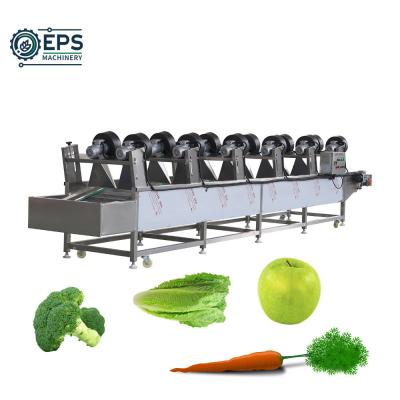 China 1500kg/H Capacity Vegetable Fruit Washing System for Cleaning of Fruits and Vegetables for sale