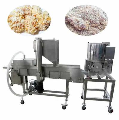 China Drum Type Tempura Battering Machine Coating Meat Poultry Seafood with Meat Grinder for sale