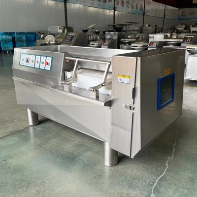 China Easy-to- 3kw Frozen Meat Dicer Poultry Cutting Machine for Customized Meat Processing for sale