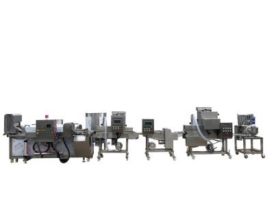 China 380V Voltage Burger Production Line and Meat Processing Line with Meat Grinder for sale