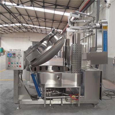 China Timing Device Full Automatic Cooker Mixer Pot Gas Caramel Sauce Cooking Mixer Machine for sale