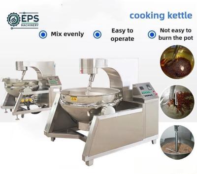 China Cocinadora de frijoles y frijoles personalizada, mezcladora, máquina de cocinar en polvo de chile frito automática comercial en venta