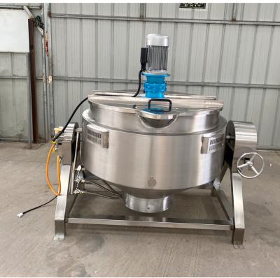 China Electric/Gas Commercial Planetary Cooking Mixer Machine with Banana Catchup Cooking Pot for sale