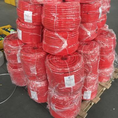 China 200m PP Spool Packing 24 Strands Red Braided PP Rope for sale