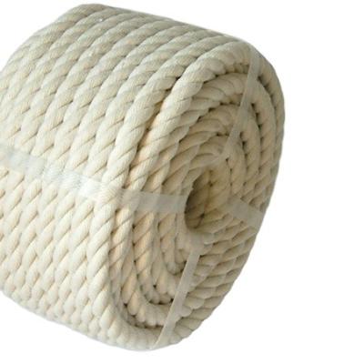 China Fishing Field Packing Cotton Rope Buliding Braided Twist Cotton Rope In Natural Color for sale