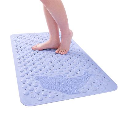 China Sustainable Custom design water absorbent washroom bath rug diatom anti-slip bathroom shower floor mat for sale