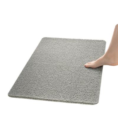 China Sustainable Cross-border bathroom non-slip mat shower room bath step on foot pad silk ring toilet toilet waterproof floor mat for sale