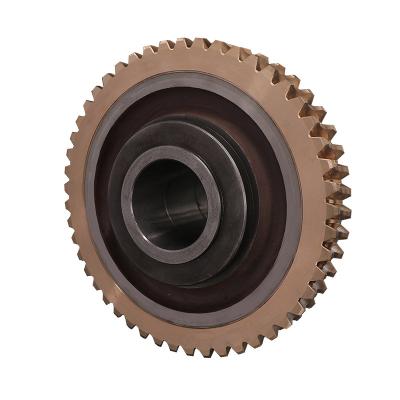 China Centrifugal Cooper Casting Bimetallic Gear Wind Power Pump Reducer Accessories Copper And Iron Gear for sale