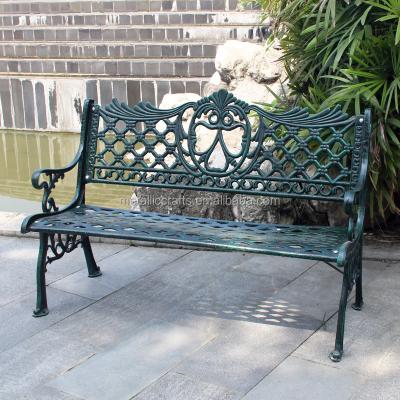 China Traditional All Weather Rust Free 3 Seat Cast Iron and Decorative Outdoor Cast Aluminum Garden/Park/Patio Bench for sale