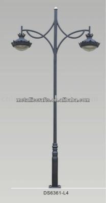 China Pavement 3.5m Height Decorative Road Lighting Pole With Twin Lamps for sale