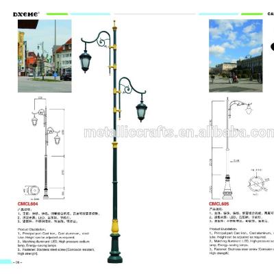 China ROAD the street light cast aluminum and steel tube 2 lamp LED for sale