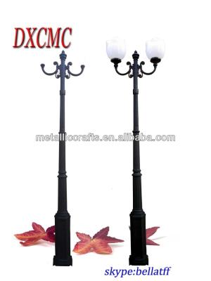 China Decorative Garden Cast Iron Street Light Post 3.5M for sale