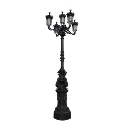 China Garden 5 ARM VICTORIAN STYLE 10FT. CAST IRON STREET LAMPS for sale