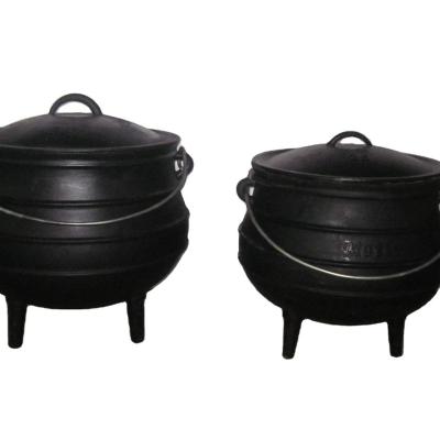 China Durable Heavy Duty Cast Iron Black Potjie, Three Leg Potjie Pot for sale