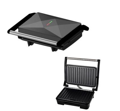 China 2021 Hotel Best Sales 850W Panini Nonstick Manufacturer Electric Press Grill With Locking System Thermostatically Controlled for sale