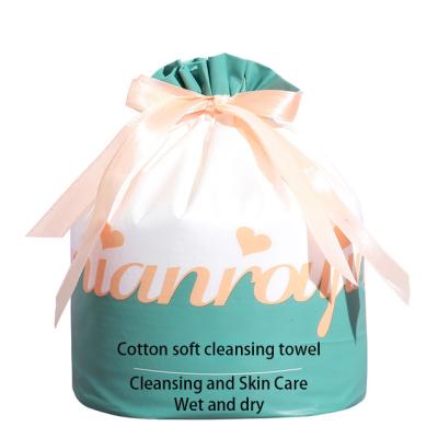 China Dual-Use Wet Dry Disposable Infant Soft Eco-Friendly Make-up Soft Pure Cotton Salon Beauty Towel Wash Face Cotton Towel Cotton Wet Paper Towel for sale