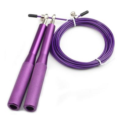 China New Fitness Speed ​​Jump Rope CrossFit Steel Wire Grip Heavy Aluminum Speed ​​Jump Rope for sale