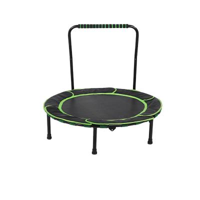 China Factory direct supply high quality steel stable indoor 36inch trampoline without net protector for kids, child trampoline with handles for sale