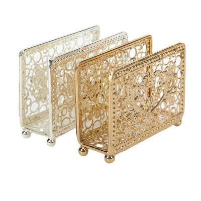 China Modern Light luxury Senior Sense Retro Style Hollowed Out Pattern Metal And Iron Art Storage Rack Western Restaurant Hotel Vertical Pap for sale