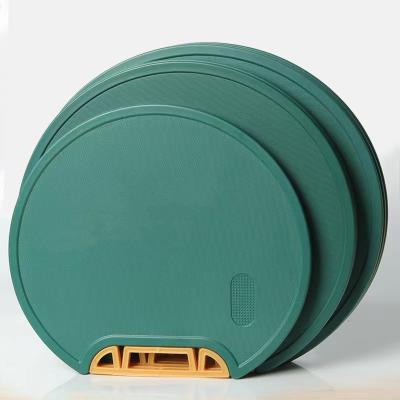 China High toughness Mouldproof Vertical Type Double Sided Circular Rectangle Cutting Board Nordic Green Residue Non Falling PE Choppinging Board for sale