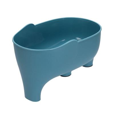 China Modern Elephant shape Multi-purpose Kitchen Storage Household Fruit and Vegetable Basket Plastic Drain Basket for sale