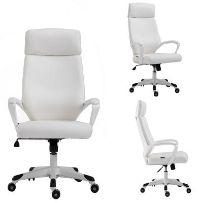 China Executive PU Leather Office Chair Swivel Waist Adjustable Function Computer Chair for sale