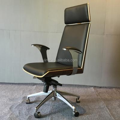 China Executive chair workwell swivel leather plywood desk chair office chair factory price for sale