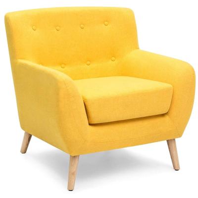 China Elegant Fabric Sofa Comfortable Durable Using Bedroom Corner Upholstery Luxury Single Accent Chair Sofa for sale