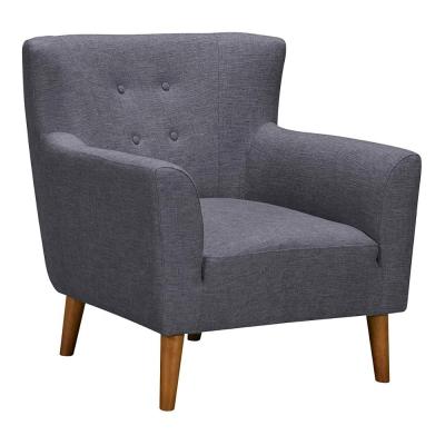 China Gray Fabric Leisure Sofa Contemporary Simple Extended Wing Chair Furniture Sectional Living Room for sale