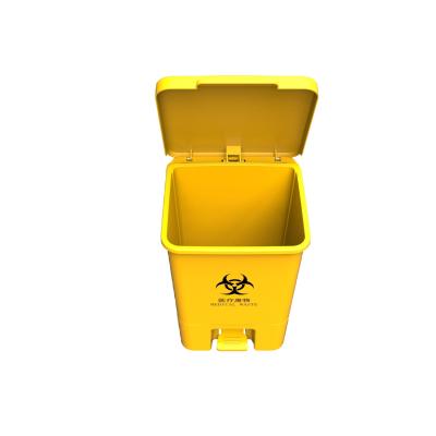 China Sustainable 20l 30l pp Material Medical Waste Disposal Containers Trash Can for sale