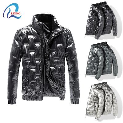 China Wholesale Anti-Wrinkle Embossed Bomber Duck By Shiny Down Jackets No MOQ Men's Down Jackets for sale