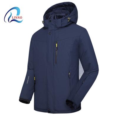 China QUICK DRY windproof plain dyed outer detachable liner hooded winter 3 in 1 men jacket for sale