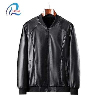 China Spring And Autumn Leather Jackets Waterproof Factory Cheap Price Brown Sheepskin Bomber Jacket For Men for sale