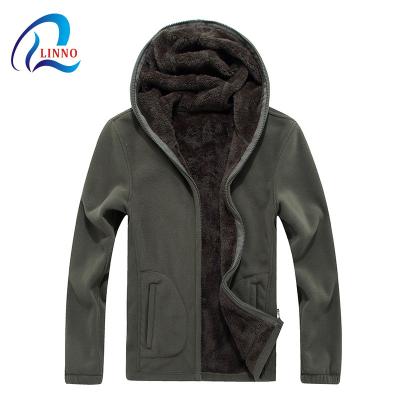 China 2021 Latest Full Zipper Men's Winter Fleece QUICK DRY Jacket With Side Pockets for sale