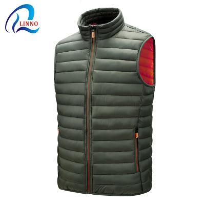 China 2021 Anti-Wrinkle Mens Lightweight Quited Stripper Vest With Full Zipper Jacket Without Sleeves for sale