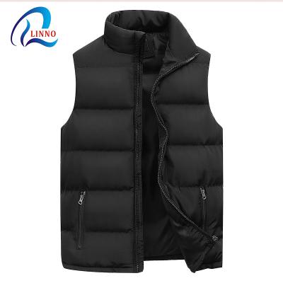 China 2020 Anti-wrinkle Modern Casual Winter Stripper Warm Breathable Thick Jackets Without Sleeves Man for sale