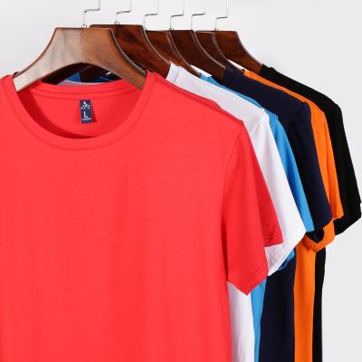 China Anti-Wrinkle New Arrival 100 Cotton O Neck Ice China Cotton Solid Customized Summer DIY Short Sleeve T-Shirts for sale