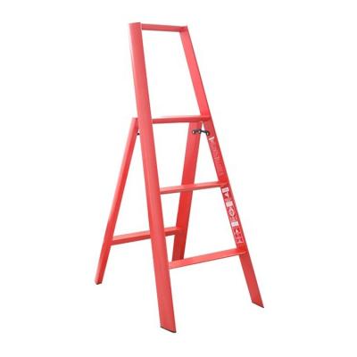 China Folding Ladders Orange Aluminum Step Ladder / Household Black / White / Red Color for sale