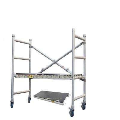 China Modern Portable Mobile Folding 4x4x2 Mini Rolling Scaffold Work Platform Australian/European Standards for sale